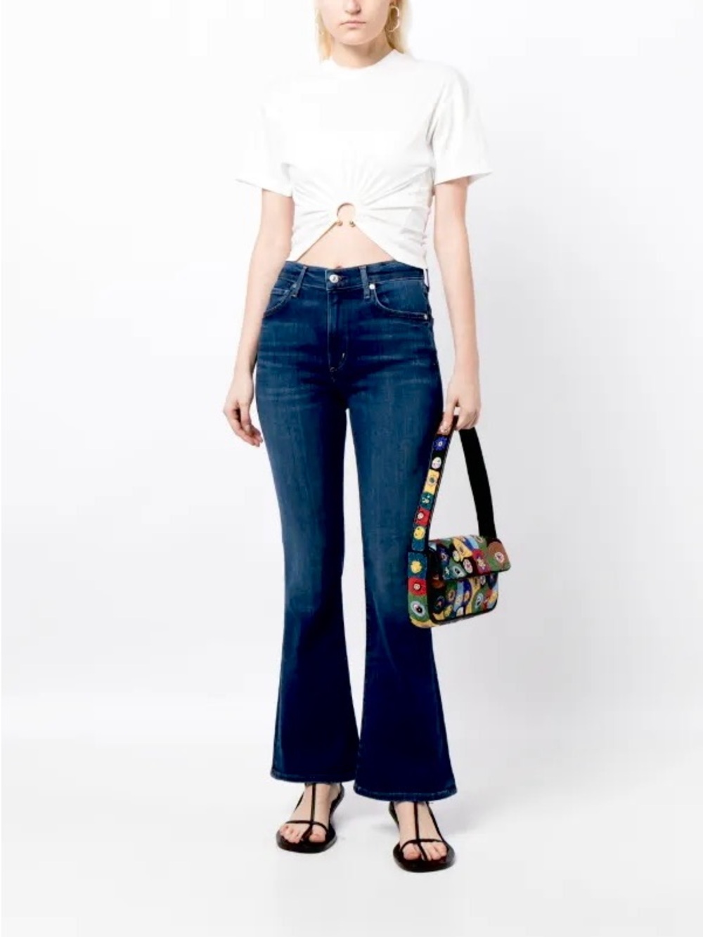 Citizens of humanity lilah High-Rise Dark Blue Flare Jeans 26 bootcut indigo alc